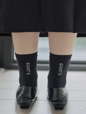 Logo Black Socks - BLACK