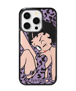 [베티붑] 섹시 레오파드 폰케이스 - 에폭시 범퍼 (퍼플)