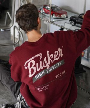 버스커 맨투맨 버건디 KHMT6891