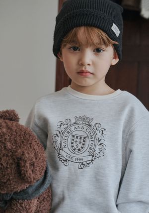 BZ57TS05GY 그레이 맨투맨 티셔츠