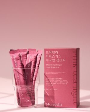 히비스커스 수국잎 핑크티