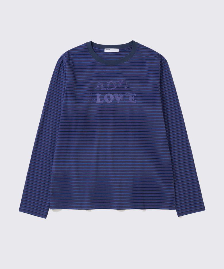 Stripe LOVE Long Sleeve [Purple]