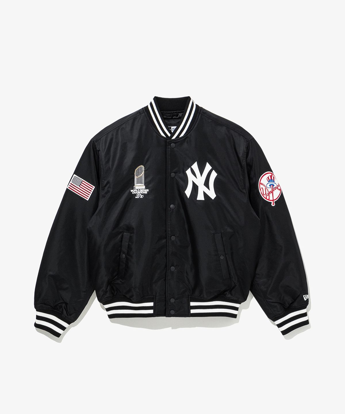 뉴에라(NEW ERA) MLB 뉴욕 양키스 월드시리즈 챔피언스 재킷 블랙