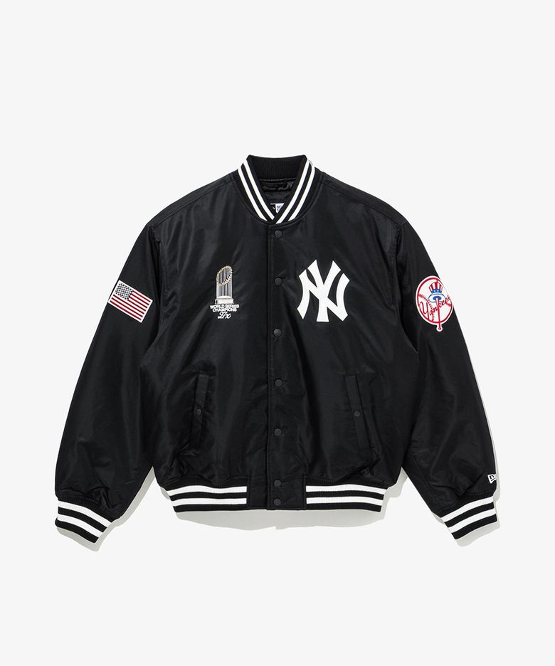 MLB 뉴욕 양키스 월드시리즈 챔피언스 재킷 블랙
