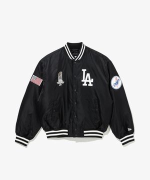 MLB LA 다저스 월드시리즈 챔피언 재킷 블랙