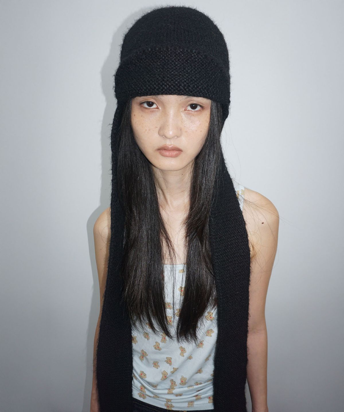 스컬프터(SCULPTOR) Flap Tail Beanie Black