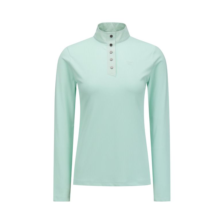 WOMEN FA HIGH NECK LONG T-SHIRT_MT