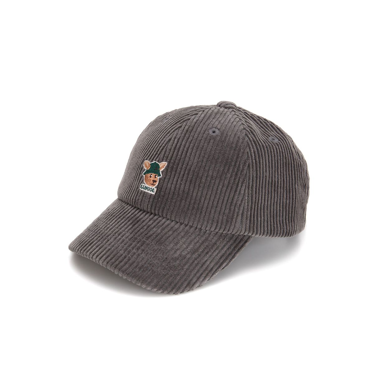 캉골키즈(KANGOL KIDS) 키즈 코듀로이 루 볼캡 RF 0104 다크 그레이