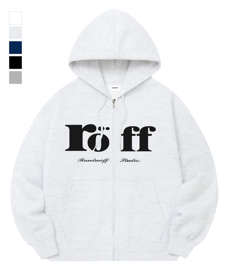 [기모선택] RÖFF TYPE PLAY SPACE SEMI OVER FIT ZIP-UP (5color)