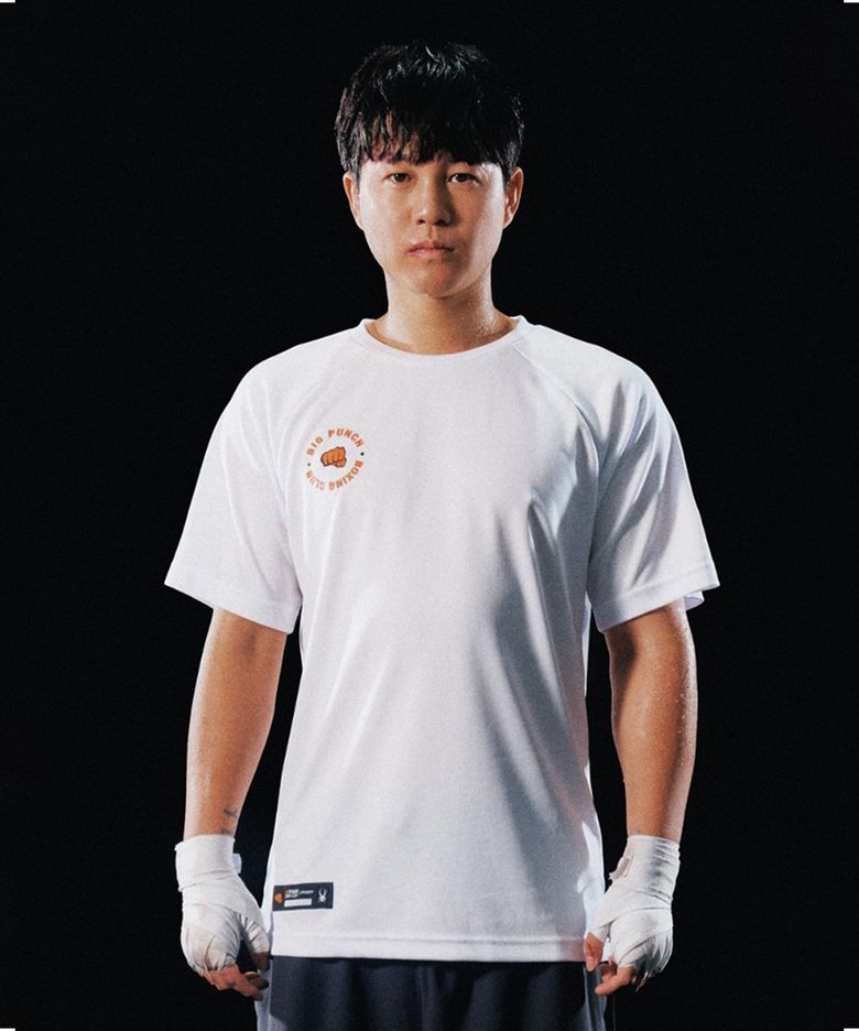 남성 BIG PUNCH BOXING CLUB 로고 반팔 티셔츠 SPJFCNRS205MWHT
