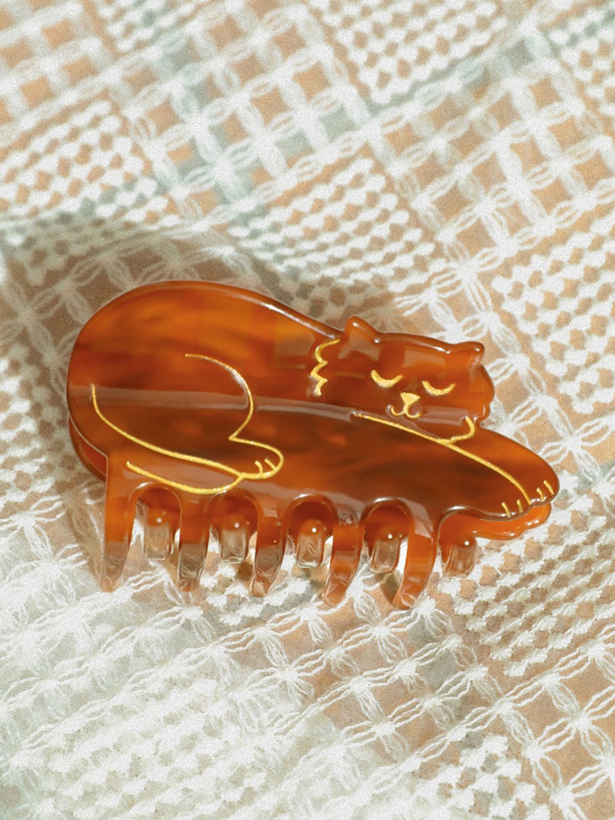 쿠쿠수제뜨(COUCOU SUZETTE) Brown Cat Hair Claw