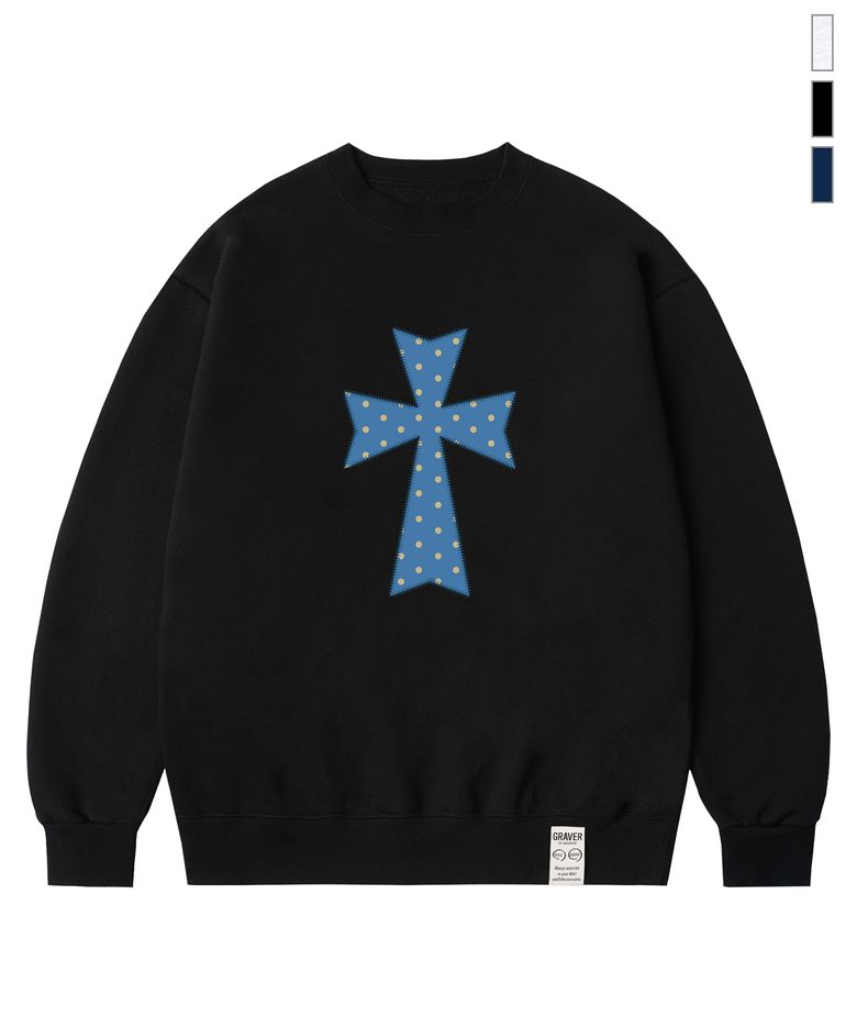 [UNISEX]DOT CROSS 맨투맨_4color