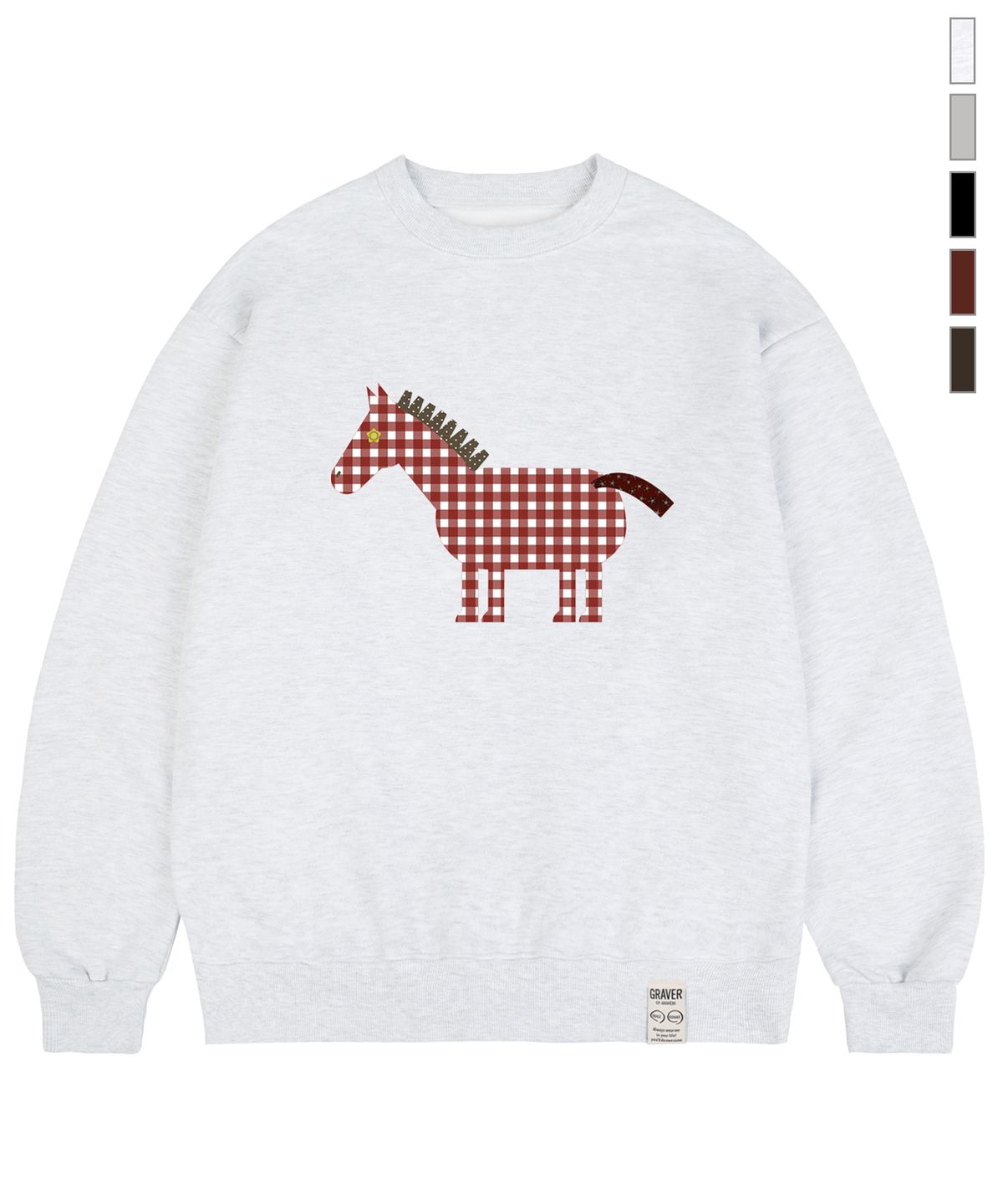 그레이버(GRAVER) [UNISEX]PAPER PONY 맨투맨_5color