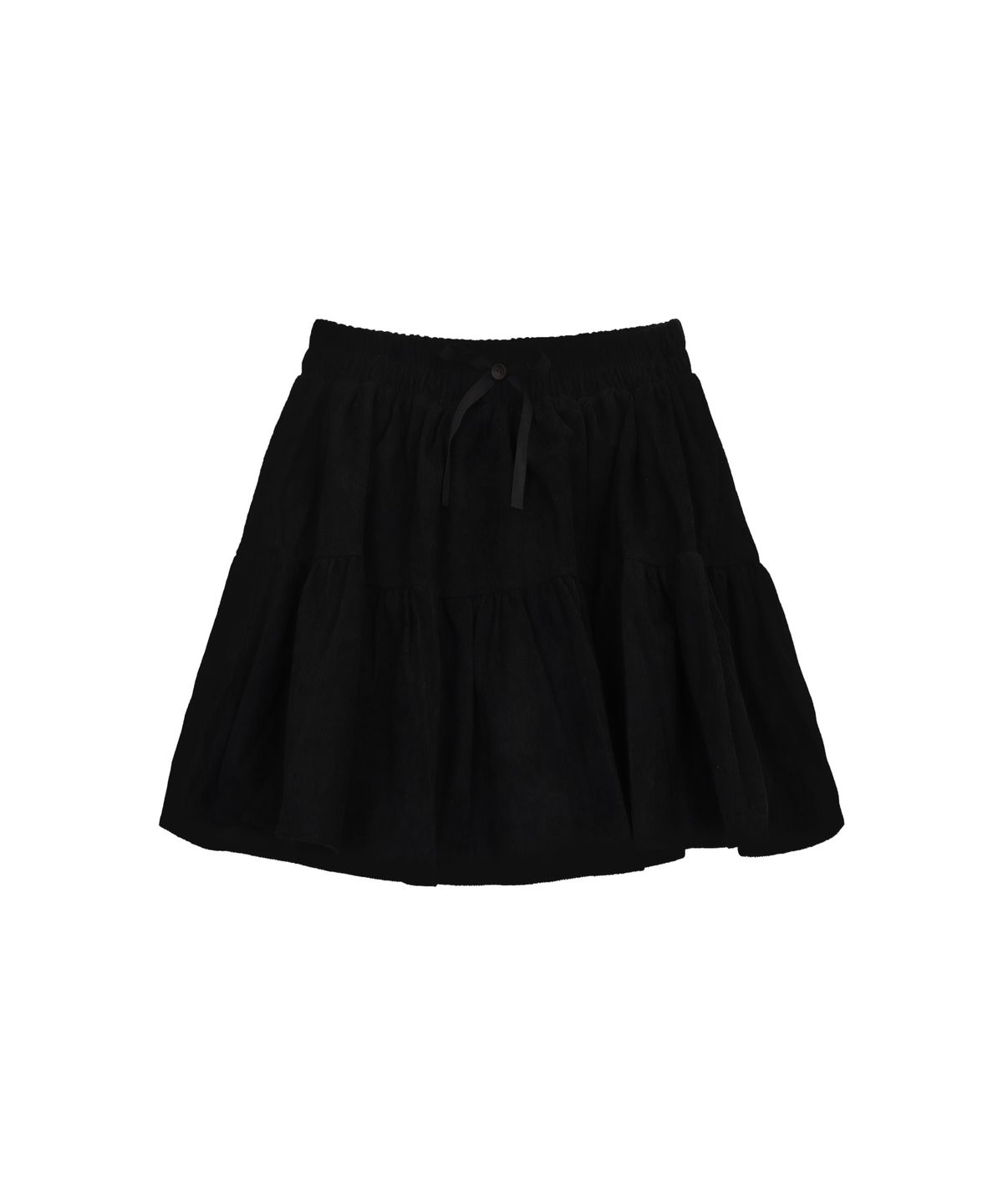 핑크파인애플(PINK PINEAPPLE) NEAT CORDU GATHER SKIRT_BLACK
