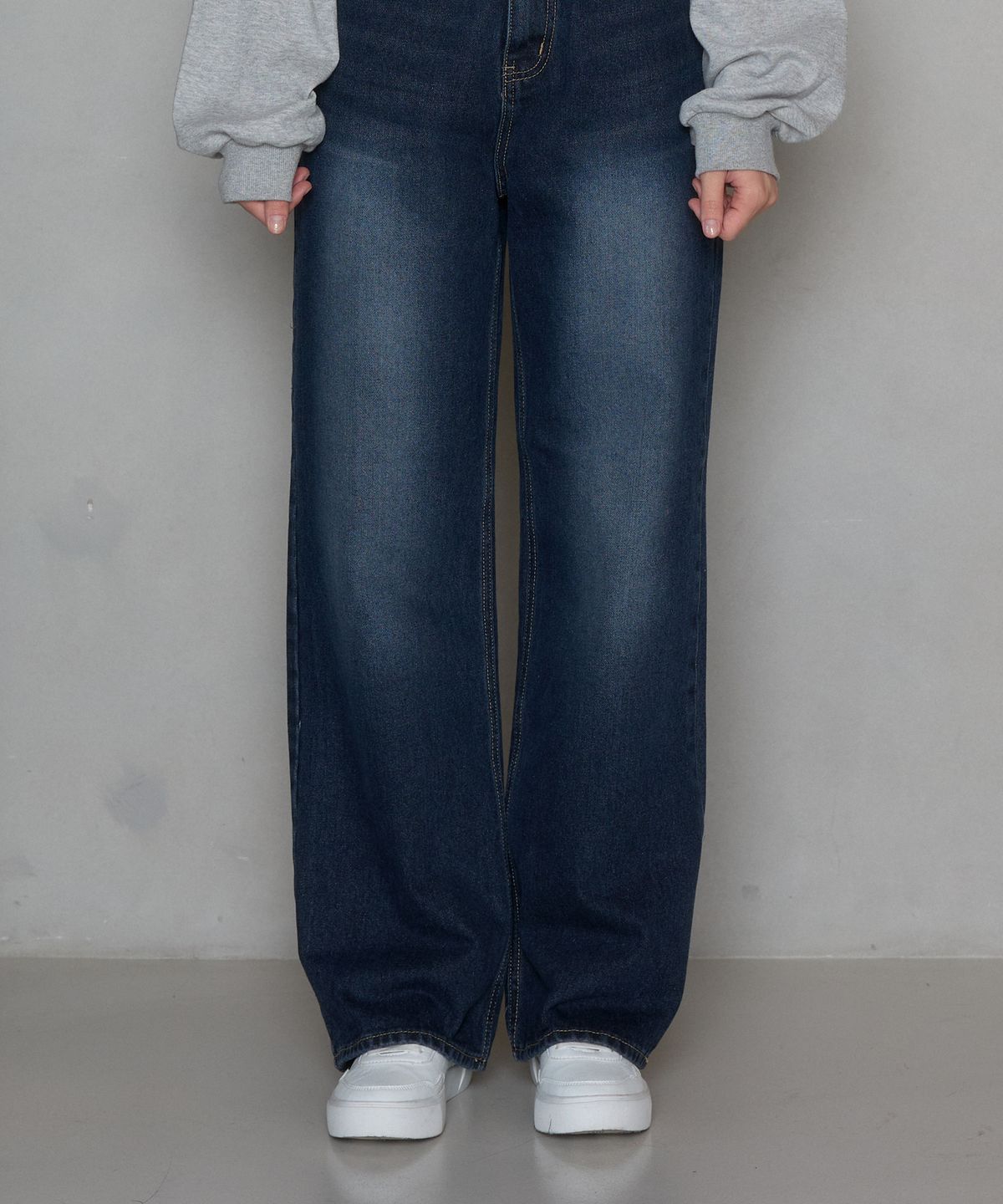 핑크파인애플(PINK PINEAPPLE) DEWY WIDE DENIM PANTS_INDIGO