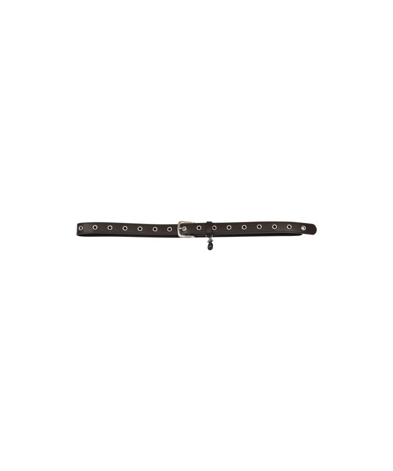 BUDDY SIMPLE EYELET BELT_BROWN