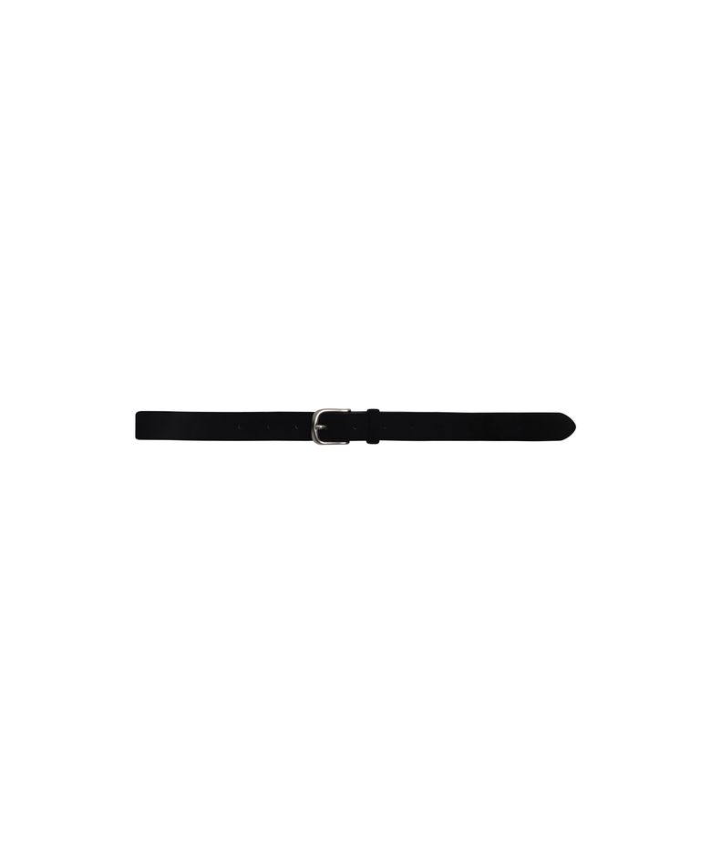MATTE SYNTHETIC SUEDE BELT_BLACK