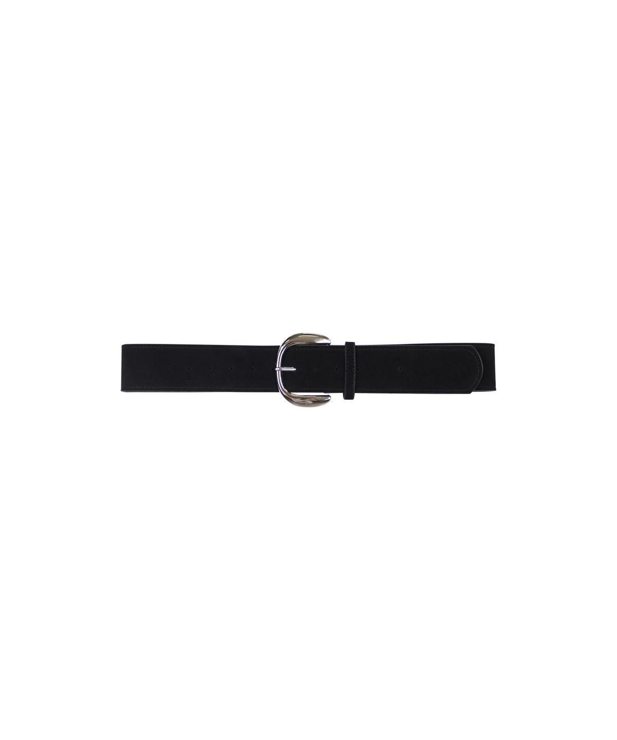 핑크파인애플(PINK PINEAPPLE) NOVA SYNTHETIC SUEDE WIDE BELT_BLACK