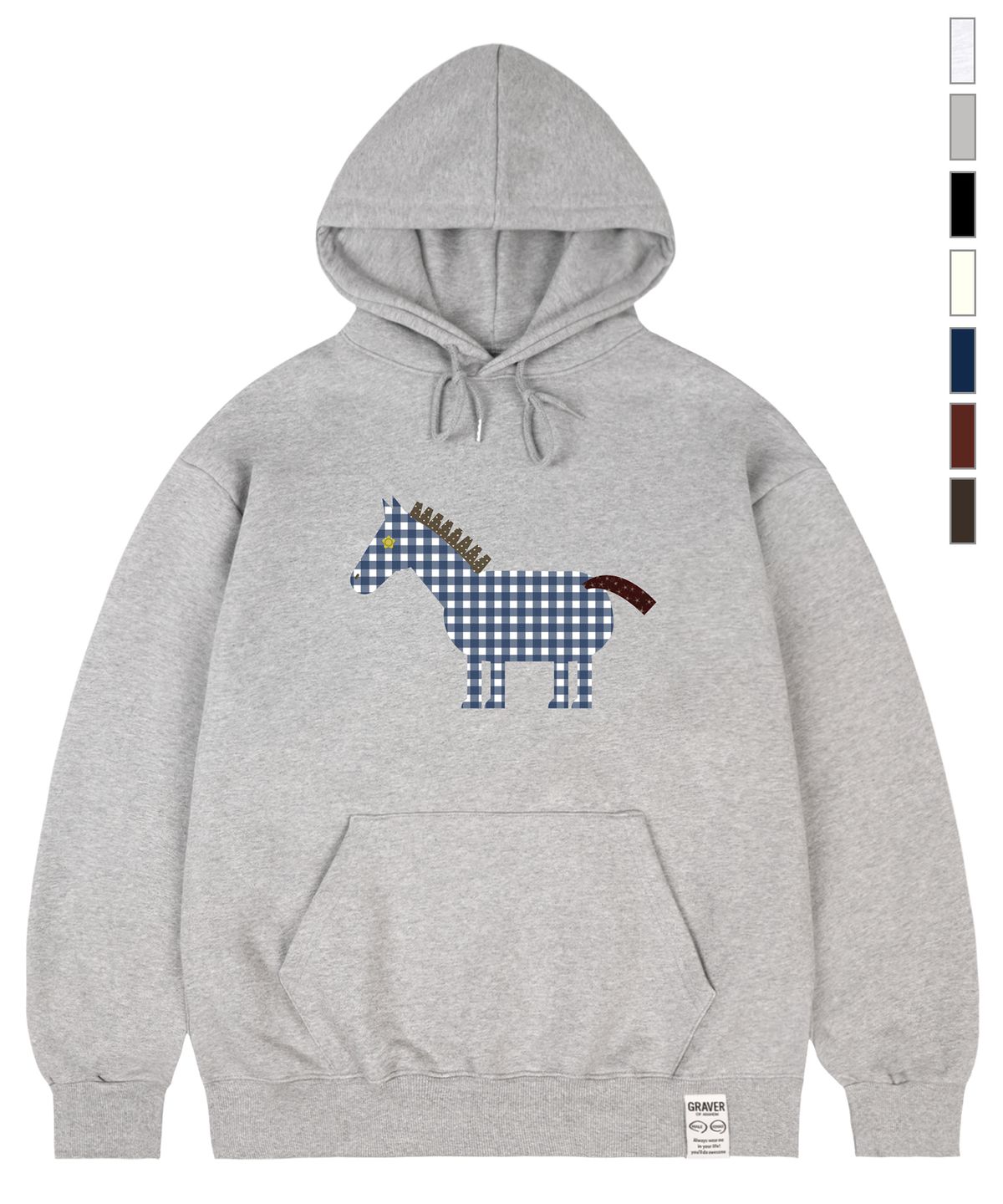 그레이버(GRAVER) [UNISEX]PAPER PONY 후드티_7color
