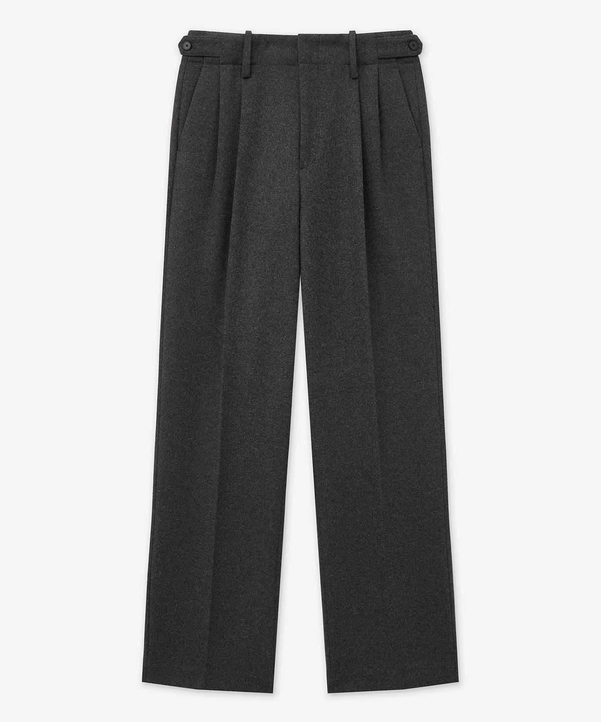 티엔지티(TNGT) Waist Wool Blended Wide Pants (Grey) TNPA5F202G2