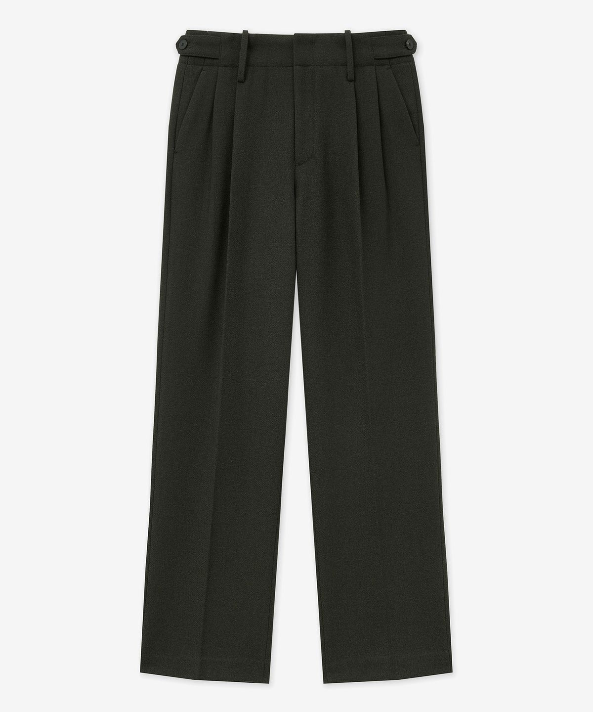 티엔지티(TNGT) Waist Wool Blended Wide Pants (Khaki) TNPA5F202K2