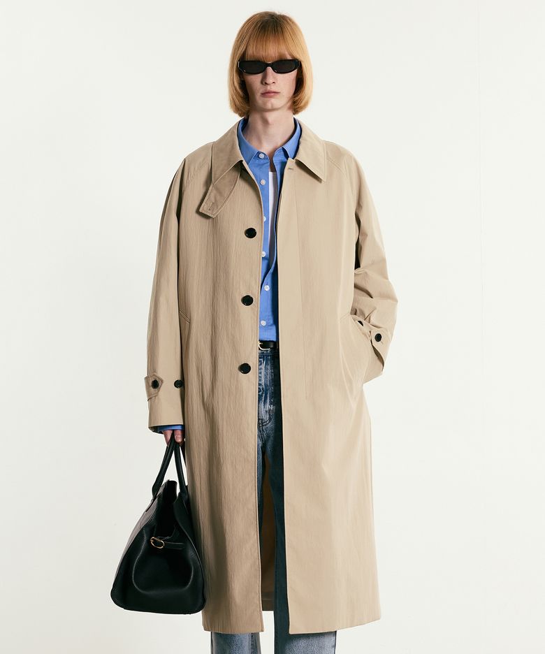 Balmacaan Oversized Trench Coat (Beige) TNTR5F100I2