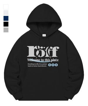 [기모선택] RÖFF TYPE PLAY SEMI OVER FIT HOODIE (5color)