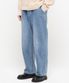 논페이드 와이드 데님팬츠[Light Indigo]