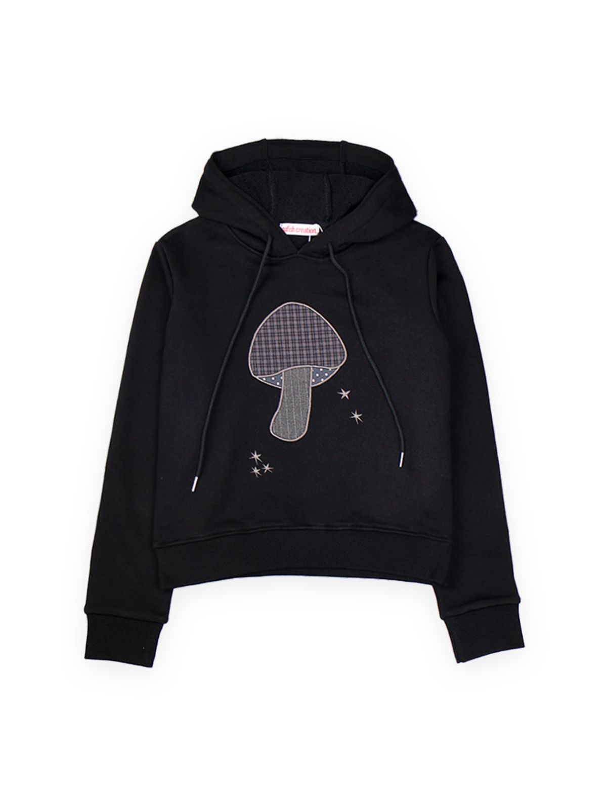 오피쉬(OAFISH) MUSHROOM PATCH HOODIE BLACK