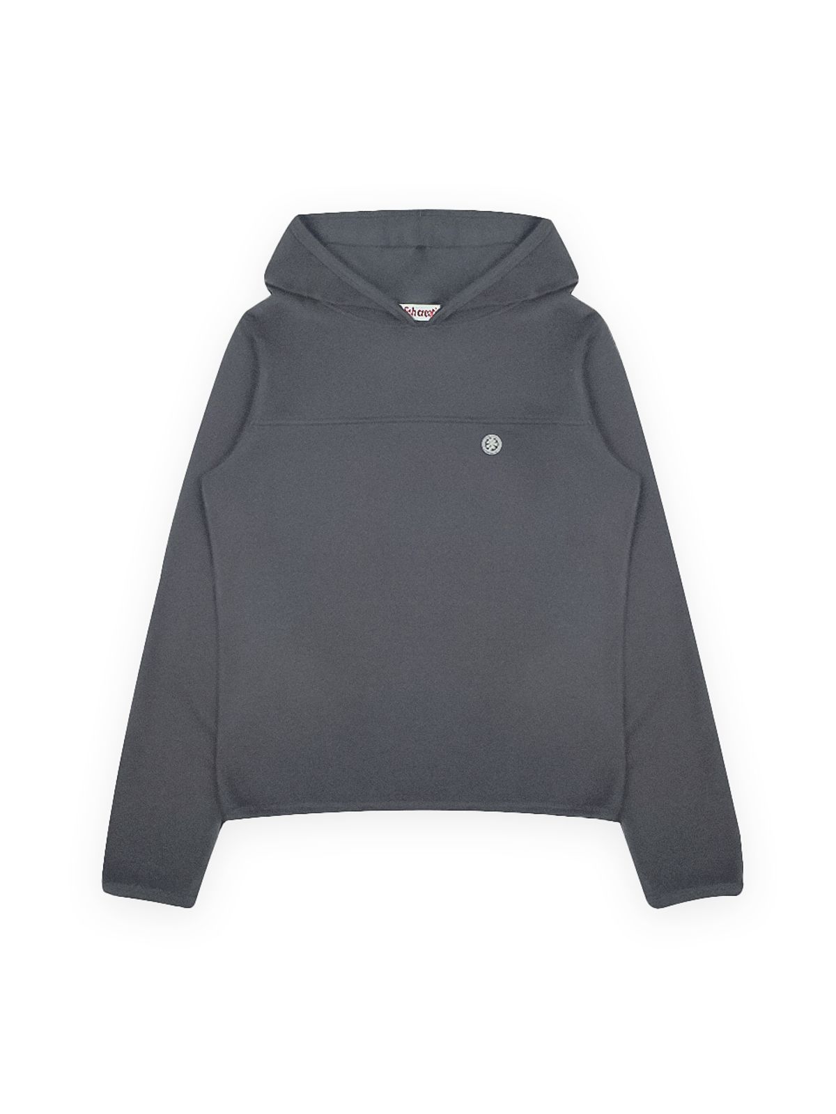 오피쉬(OAFISH) CUTTING LOGO LABEL HOODIE, CHARCOAL