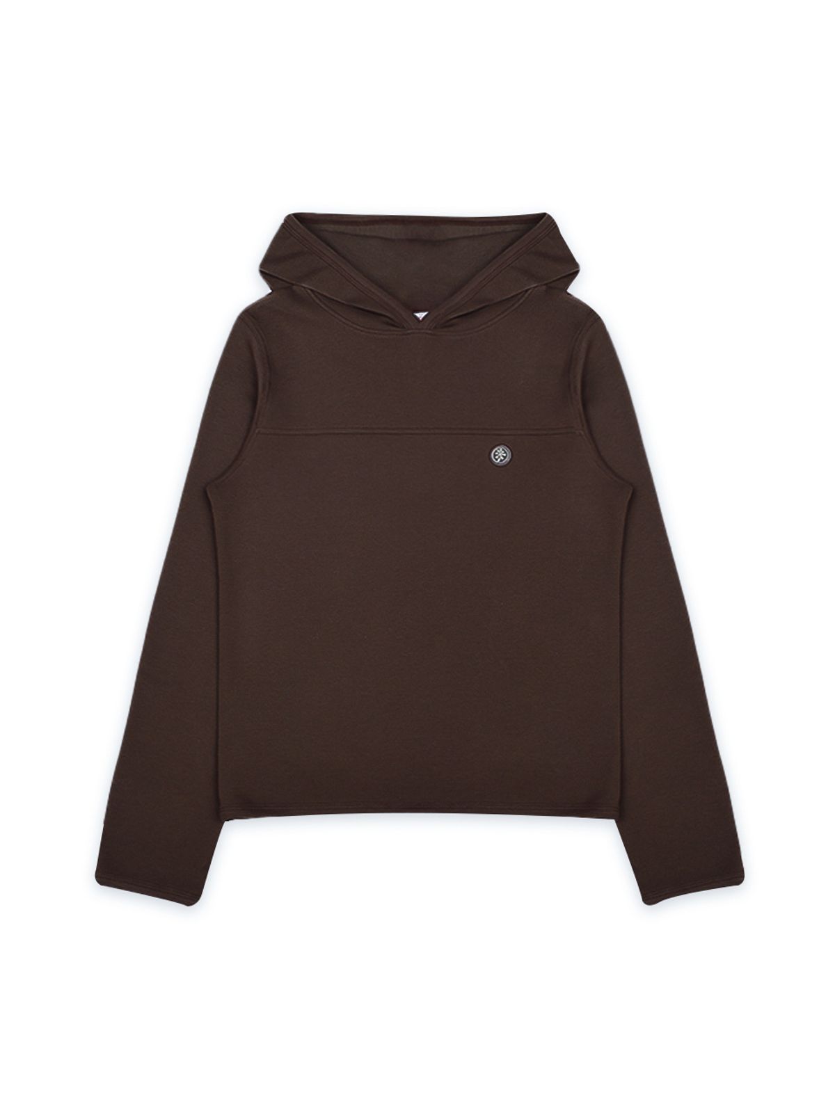 오피쉬(OAFISH) CUTTING LOGO LABEL HOODIE, BROWN