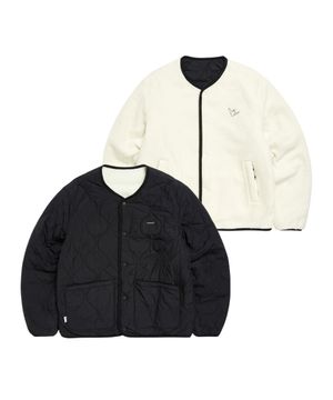리버시블 경량 패딩(플리스) 자켓 - BLACK