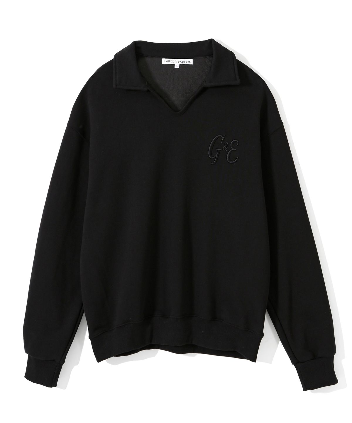 가든익스프레스(GARDEN EXPRESS) G&E Collar Sweatshirt (black)