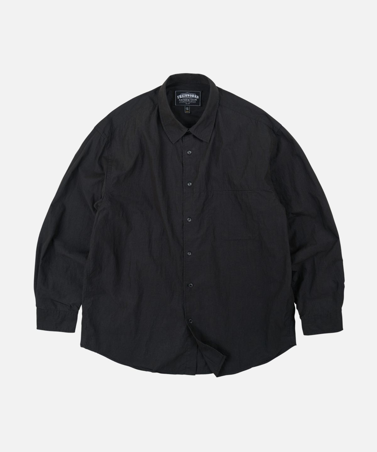 프리즘웍스(FRIZMWORKS) SOFT TOUCH RELAXED SHIRT 002 _ BLACK