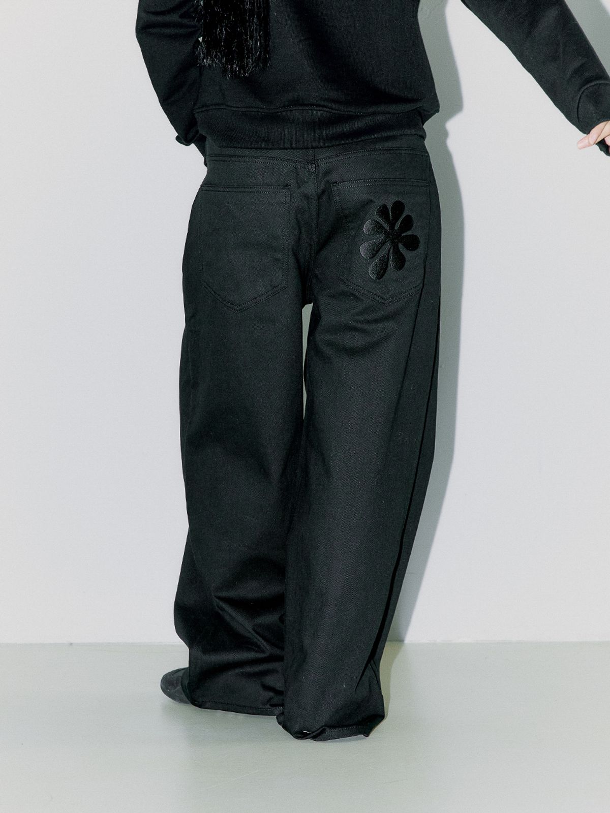 오피쉬(OAFISH) OAF LOGO COTTON PANTS, BLACK
