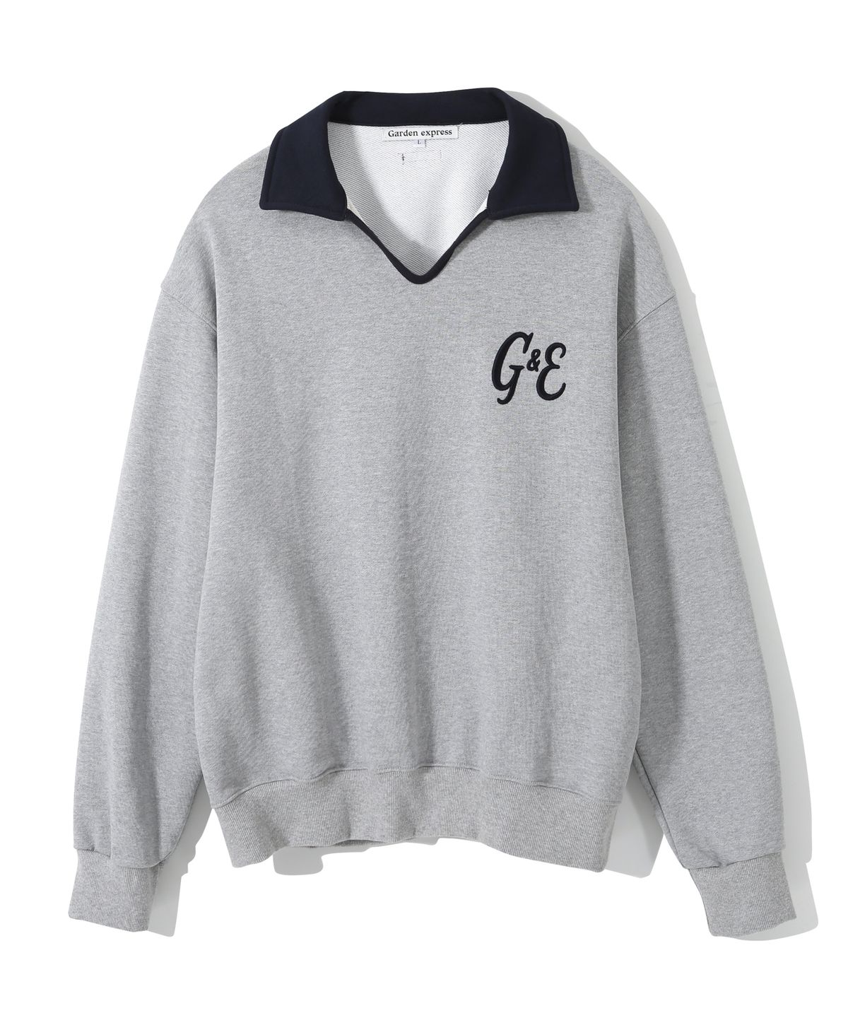 가든익스프레스(GARDEN EXPRESS) G&E Collar Sweatshirt (grey)