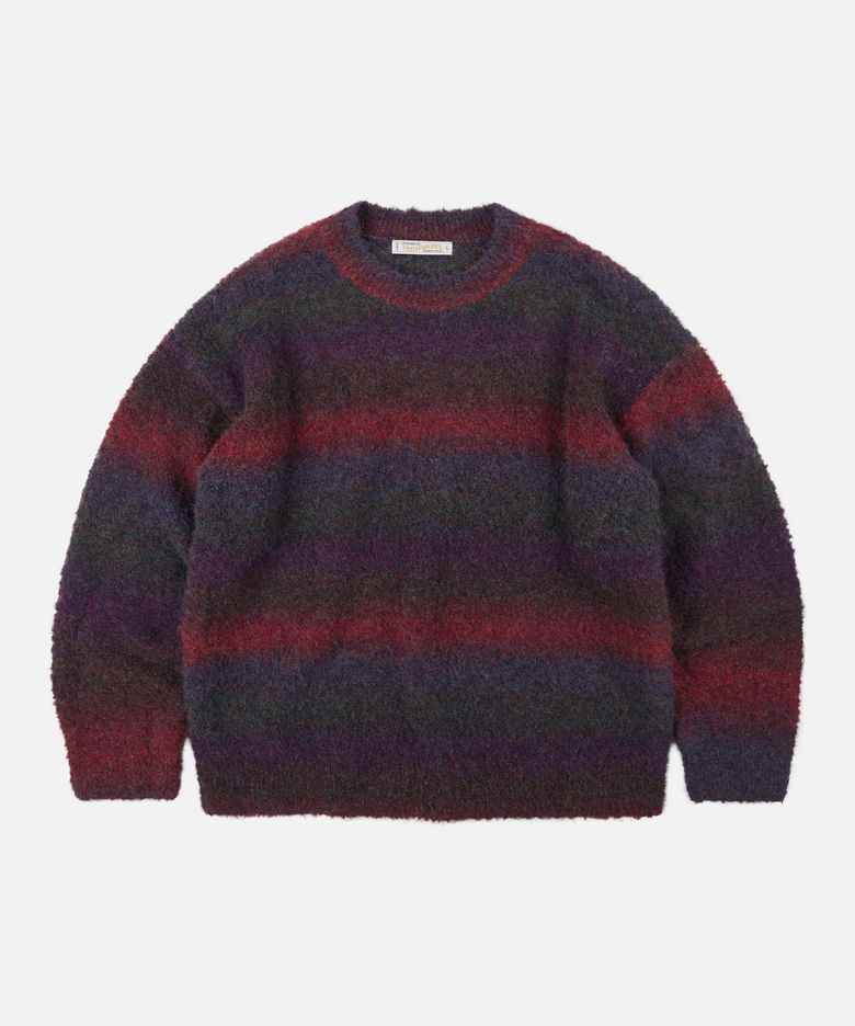 GRADATION BOUCLE KNIT _ PURPLE