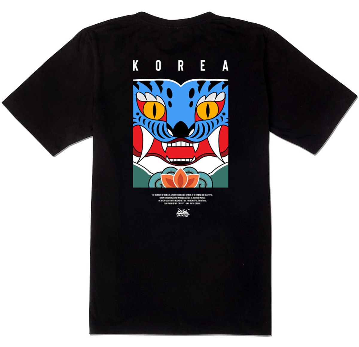 돌돌(DOLDOL) DMK-T-shirts-162 데블몽키 호랑이 대한민국 그래피티 티셔츠 반팔티