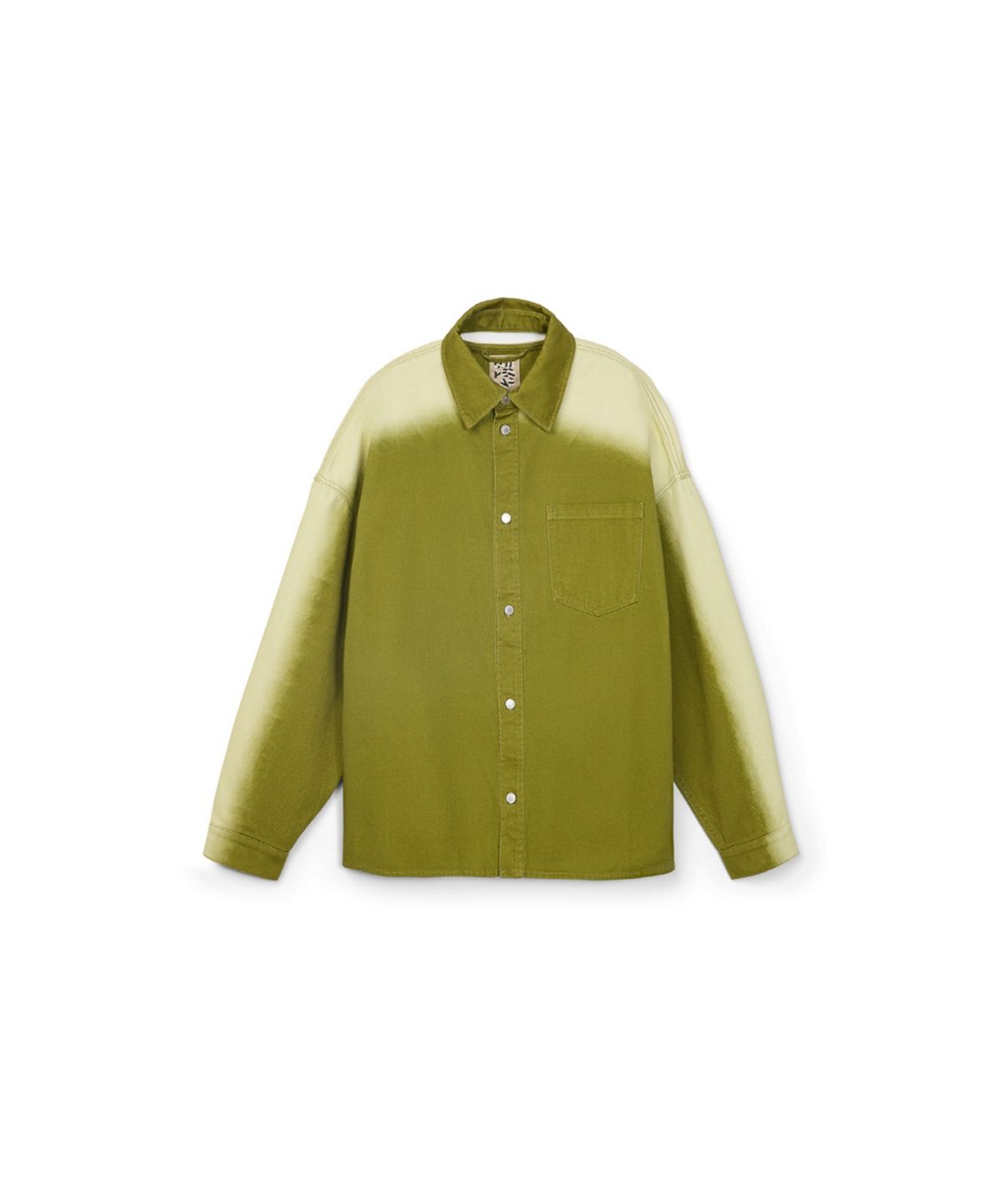 캠퍼랩(CAMPERLAB) Sprayed Denim Shirt Green