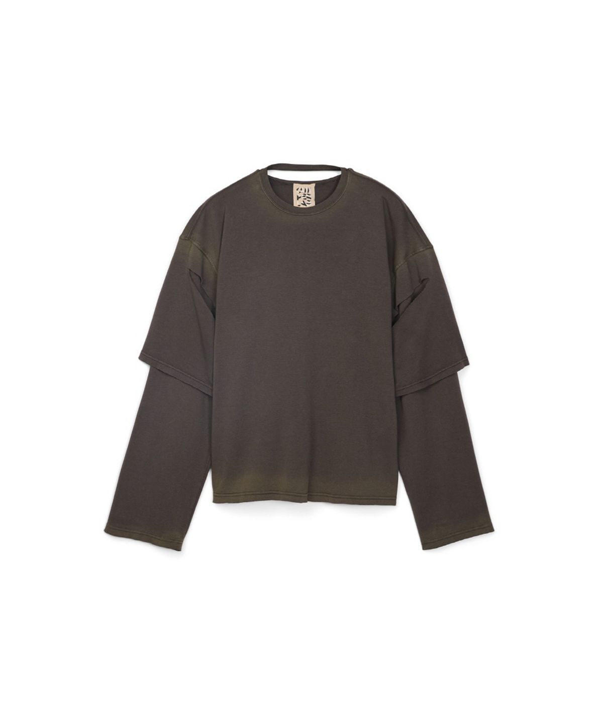 캠퍼랩(CAMPERLAB) Washed Layered Long Sleeve Faded Black