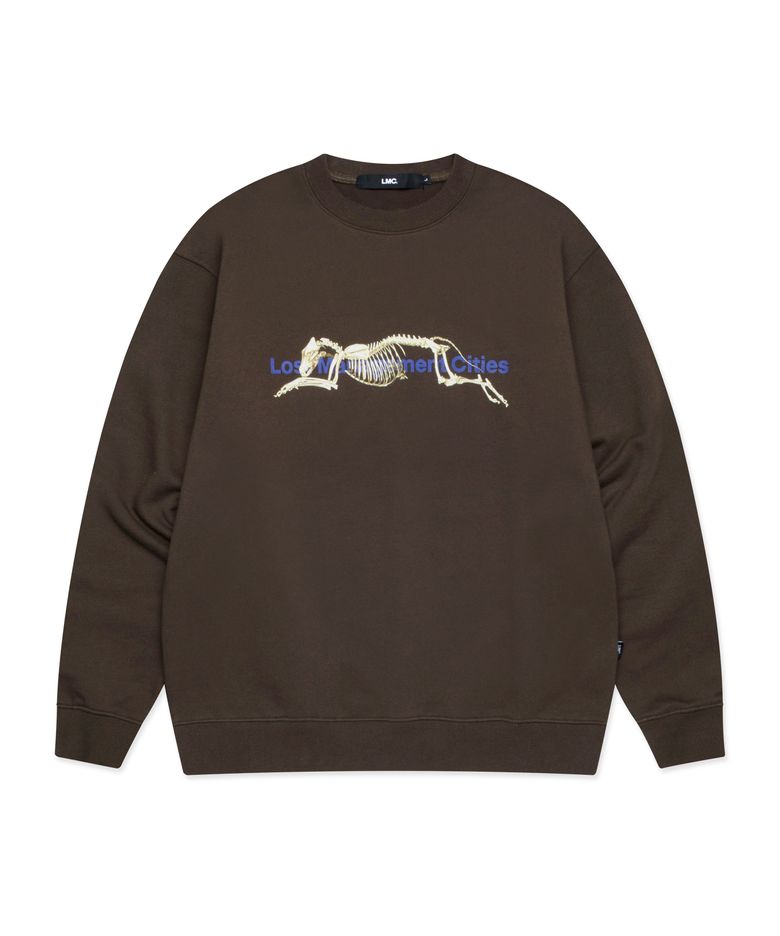 SKELETON DOG SWEATSHIRT brown
