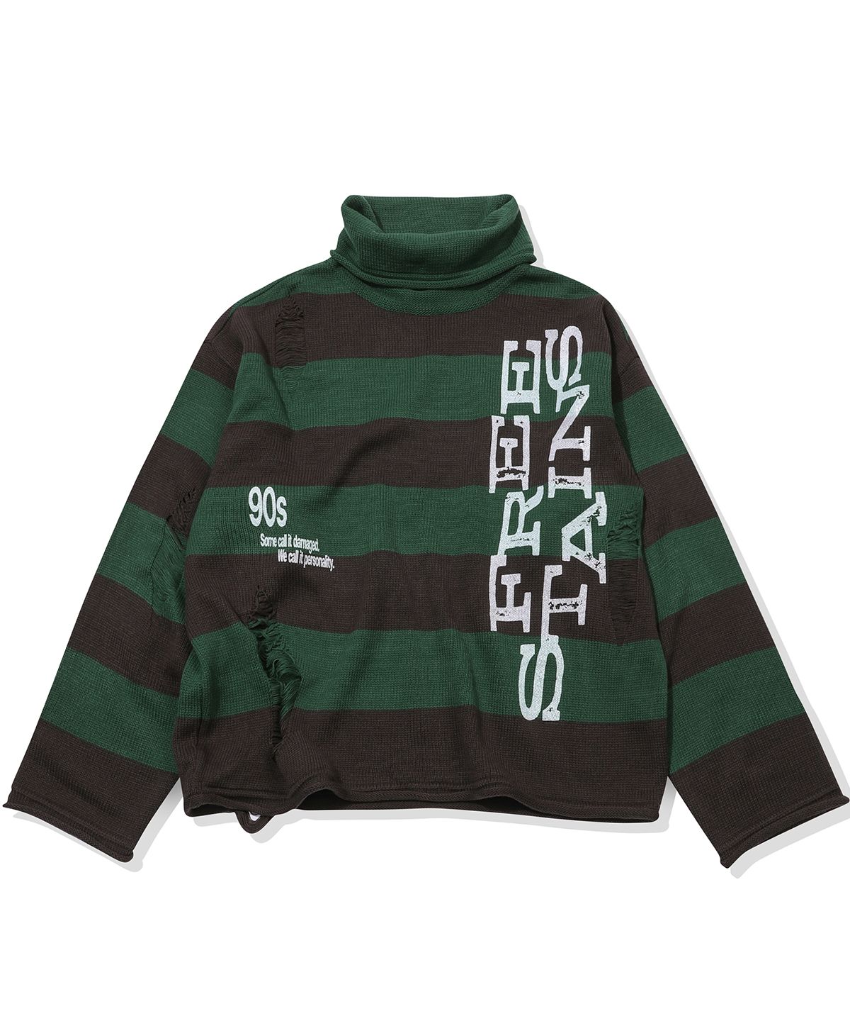 메인부스(MAINBOOTH) Free Stains Damage Sweater(GREEN)