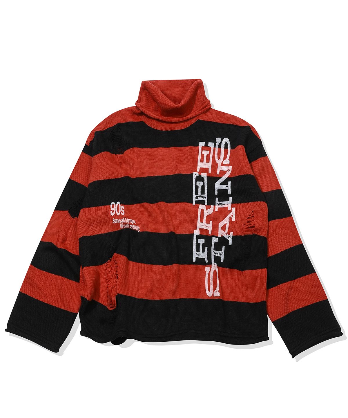 메인부스(MAINBOOTH) Free Stains Damage Sweater(RED)