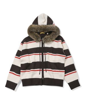 Snowbie Hood Zip-up Sweater(CREAM)