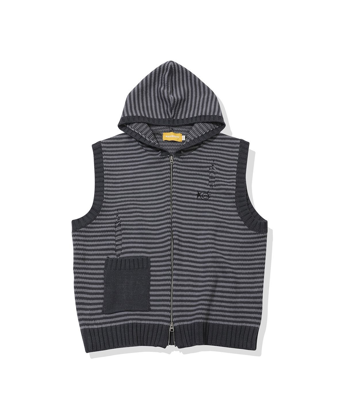 메인부스(MAINBOOTH) Lilo Knit Vest(CHARCOAL)
