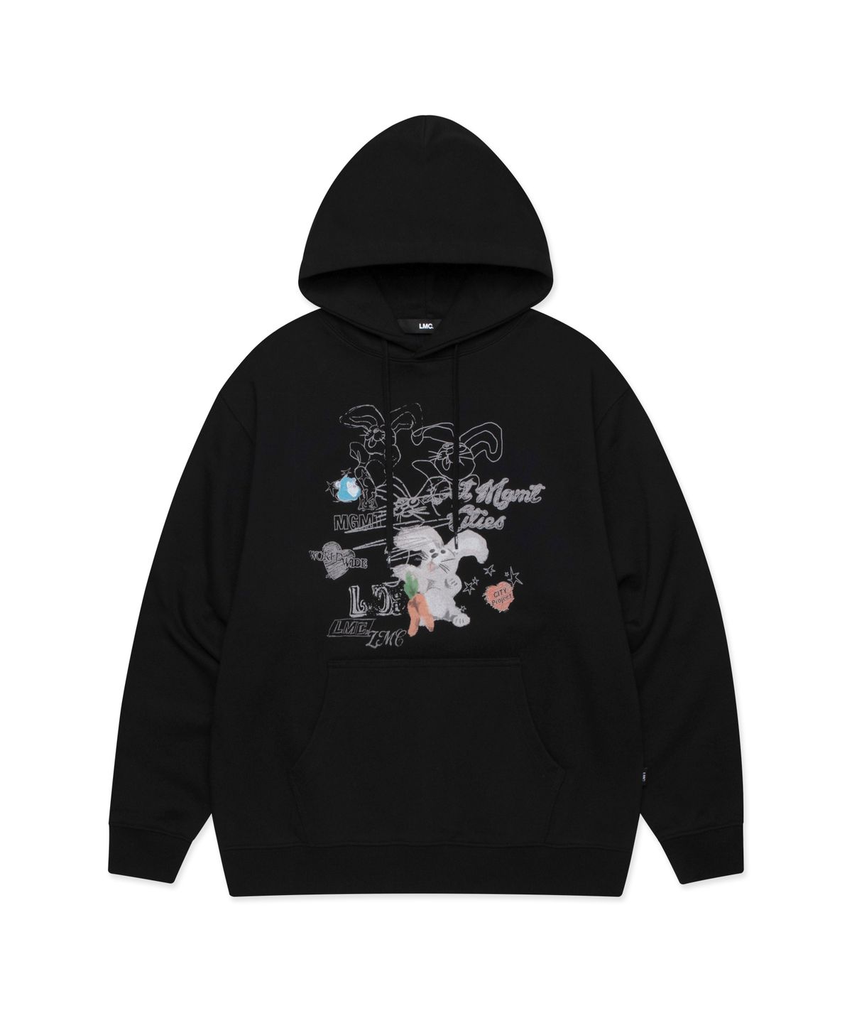 엘엠씨(LMC) DOODLE DRAWING HOODIE black