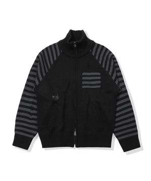 Pipi Zip-up Sweater(BLACK)