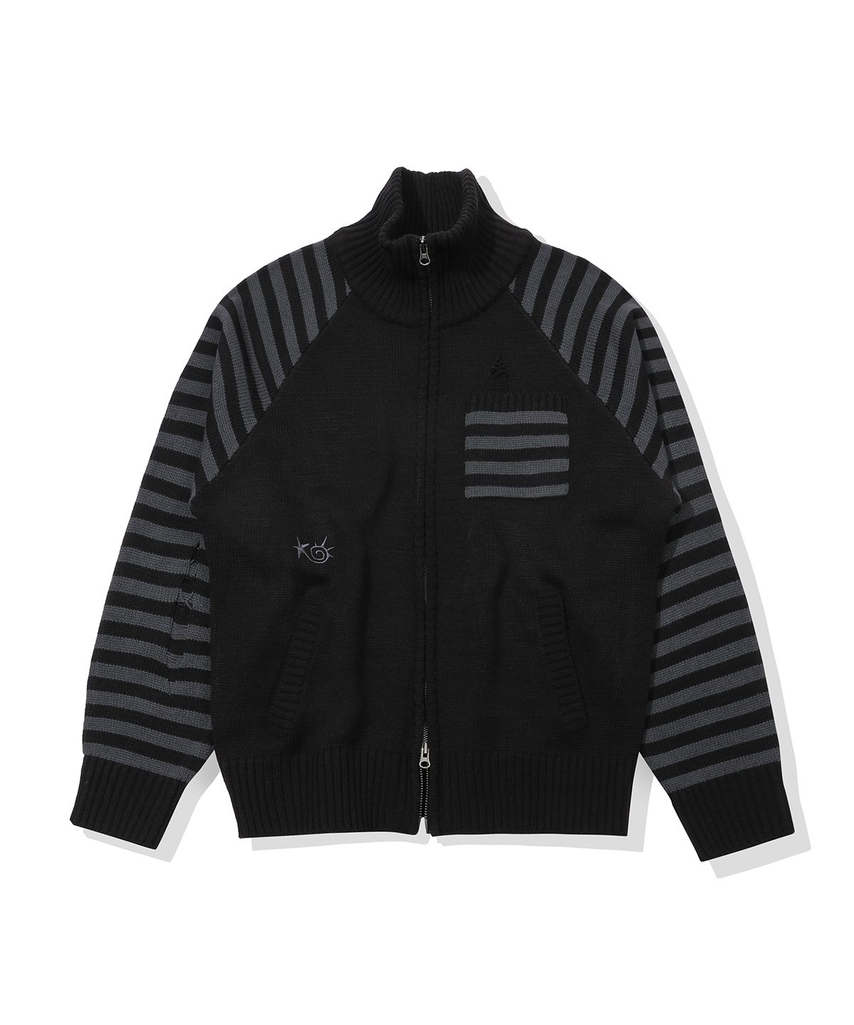 메인부스(MAINBOOTH) Pipi Zip-up Sweater(BLACK)