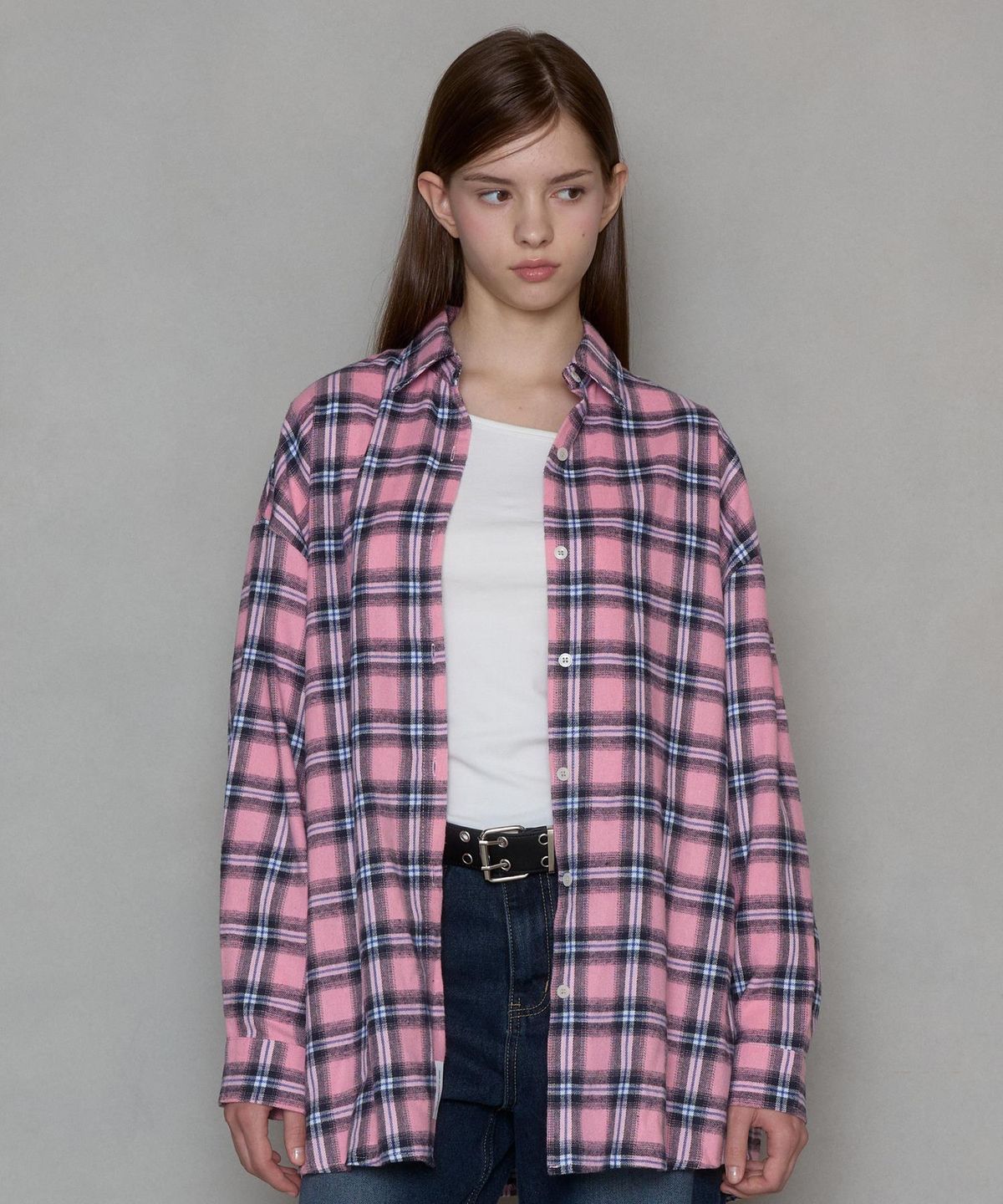 핑크파인애플(PINK PINEAPPLE) ZEST CHECK SHIRT_PINK