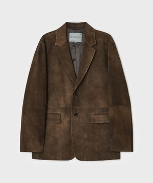베어 스웨이드 블레이저 - 투톤 브라운